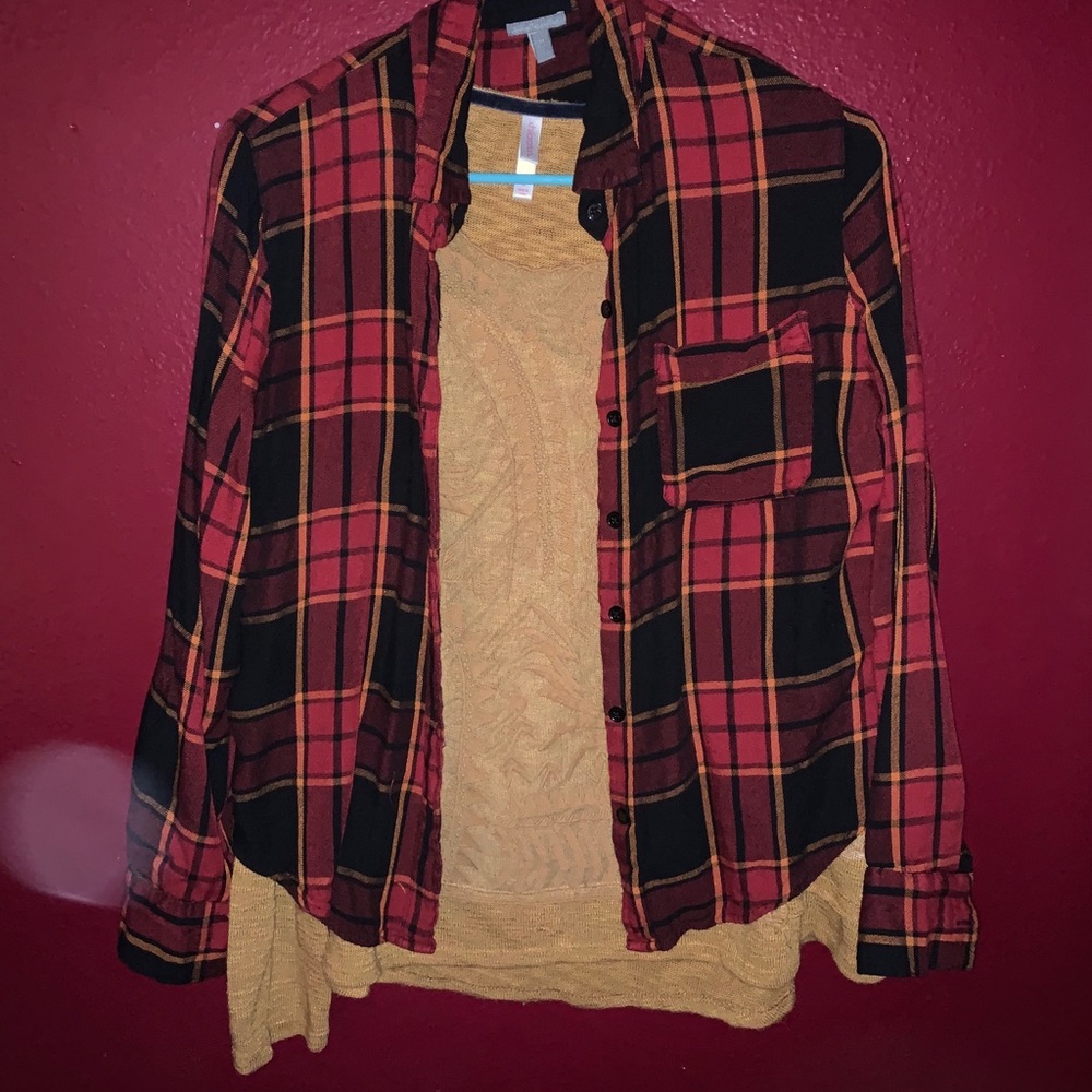 Plaid & Long sleeve
